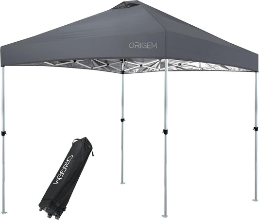 Origem Pop-up paviljoen met zijkanten 3 m x 3 m en 2,5 m x 2,5 m, One-Touch Montage & Opbergtas op wielen, 210D Oxford-stof, zwaar belastbaar tuinhuisje voor kamperen, barbecue, buitenevenementen