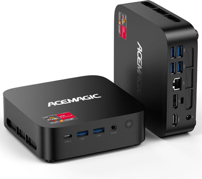ACEMAGICIAN Vista Mini V1 Mini-pc, in11 Pro alder Lake-N97 (tot 3,6 GHz), 16 GB DDR4 1TB SSD Micro Desktop Computer|HDMI+DP|USB3.2