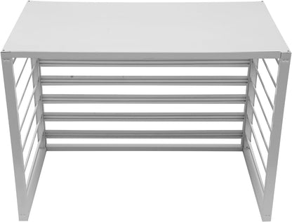 Air Conditioning Cover, Aluminium, Weatherproof, AC Outdoor Unit, Cover with Ventilation Slats, Freestanding Protection Fence for Garden, Balcony and Patio, 110 x 60 x 80 cm (White) - QUORE
