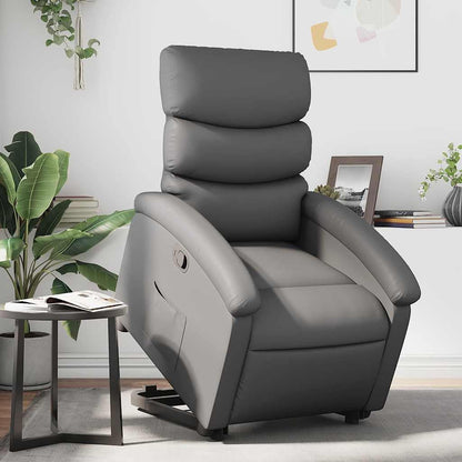 vidaXL Stand Up Chair Faux Leather Grey, Stand Up Chair, Stand Up Chair, Stand Up Chair, Stand Up Chair, Senior Chair, Stand Up Chair, Stand Up Chair, Stand Up Chair