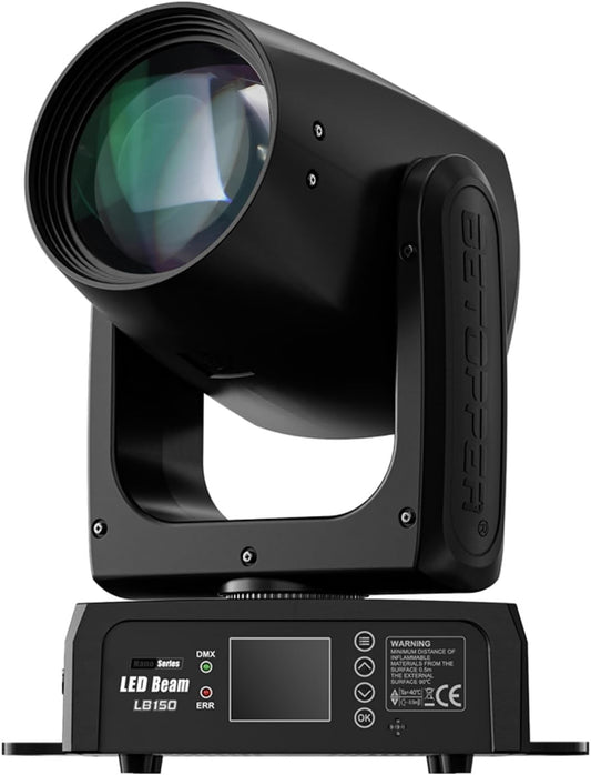 150W Moving Head DJ Licht, BETOPPER Mini LED podiumlicht, RGBW Roto Prisma Beam Licht, geluid geactiveerd & DMX-512 control schijnwerper voor feest, bar, club, DJ podiumverlichting, 1 stuk