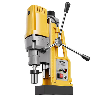 VEVOR Magnetic Drill Motor 1400 W Electric Column Drill 13000 N Drill Diameter 50 mm Variable Speed 0 to 750 rpm Drill for Metal Surfaces