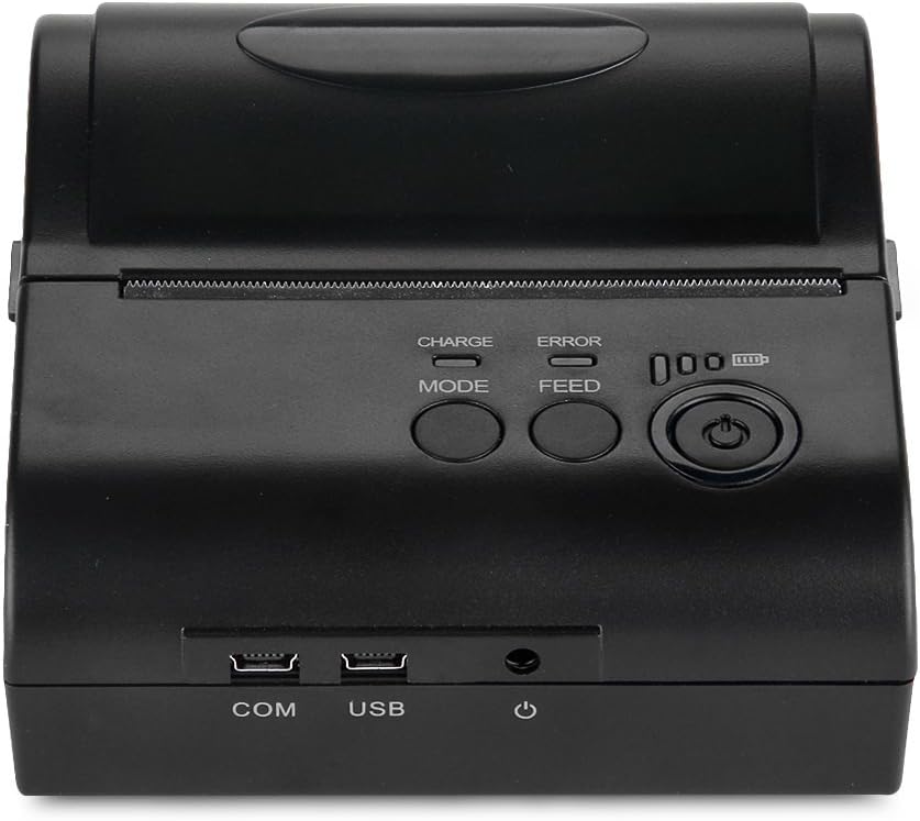 Bluetooth Thermische Printer 80 Mm – Bonnenprinter – Bonprinter – Kassabonprinter – Ticketprinter – Compact En Licht – Oplaadbare 2000 mAh Batterij