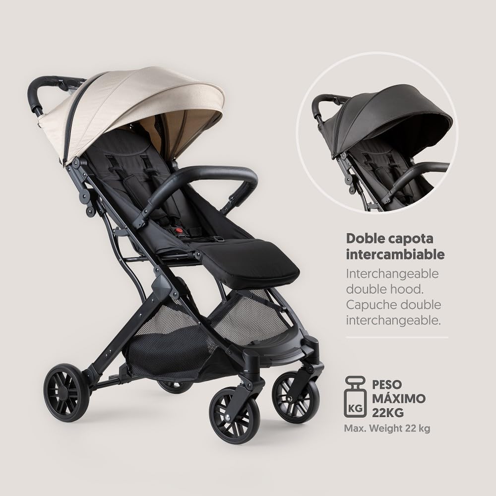MINIMUM PLUS SPACE kinderwagen tot 22 kg - kap beige vervangbaar
