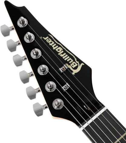 Elektrische gitaar voor beginners beginners volwassen oefening elektrische gitaar geavanceerd prestatie set professionele kwaliteit-D170 (Rood)