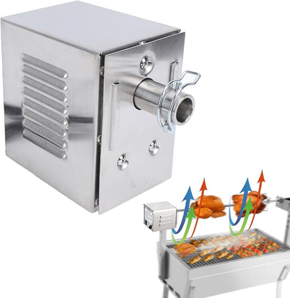 Grill Rotisserie Motor, 45W RVS Universele Elektrische Rotisserie Spit Motor, 250kg Heavy Duty Vervanging BBQ Rotisserie Motor voor Varken Geit Kip Rotisserie Roaster (EU-stekker