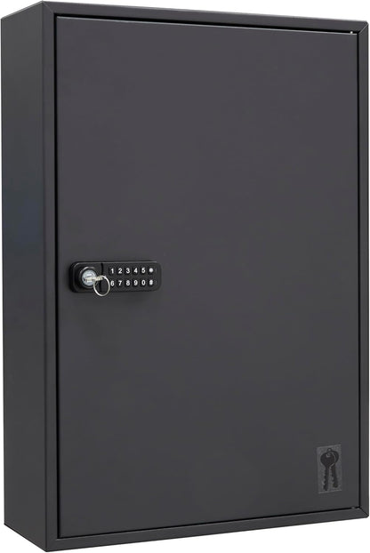 ARREGUI PL200EN Sleutelkast met 200 verstelbare haken, stalen sleutelbox met IP65 elektronisch slot, sleutelkast met cijferslot, programmeerbare codes, 55 x 38 x 14 cm, zwart