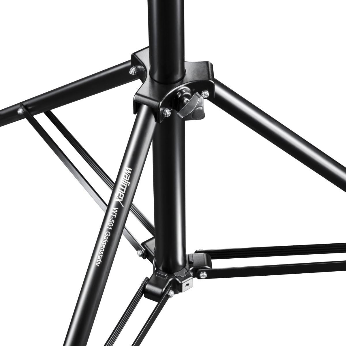 Walimex pro WT-501 Galgenstatief, verstelbaar lichtstatief met 215 cm bevestigingsarm, 4,4 kg contragewicht, 1/4 inch schroefdraad voor softbox, studiolicht, reflector, flits, ideaal voor