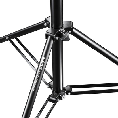 Walimex pro WT-501 Galgenstatief, verstelbaar lichtstatief met 215 cm bevestigingsarm, 4,4 kg contragewicht, 1/4 inch schroefdraad voor softbox, studiolicht, reflector, flits, ideaal voor