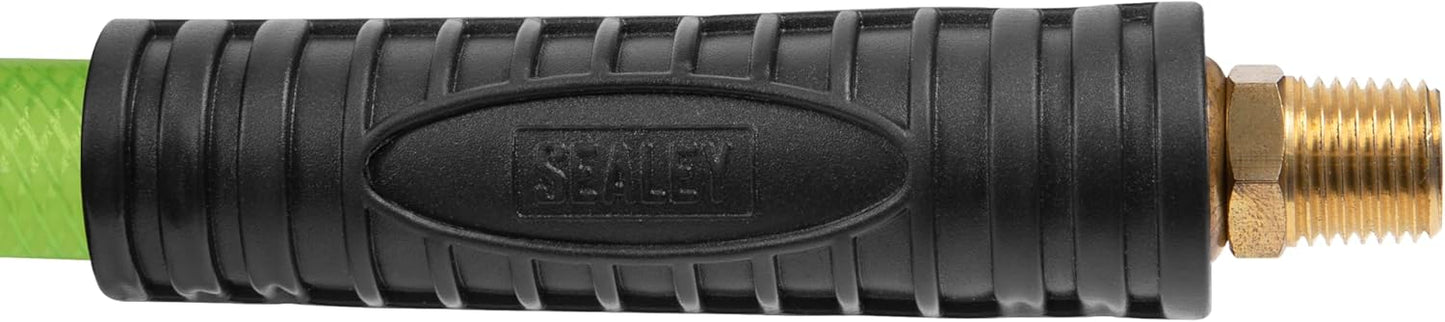 Bobine métallique flexible à air rétractable Sealey 15mtr 10 mm id haute visibilité tuyau d'tpr