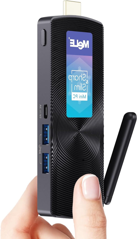 Mini PC – Mini Computer – Micro PC – Compact Desktop – Fanless Design – Stil, Krachtige Alder Lake N100 Processor tot 3,4 GHz – Uitbreidbare 128GB Opslag