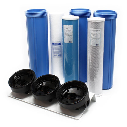 Naturewater NW-BRL03 3-traps filter 32,89mm (1") sedimentfilter actief koolblok koolgranulaat