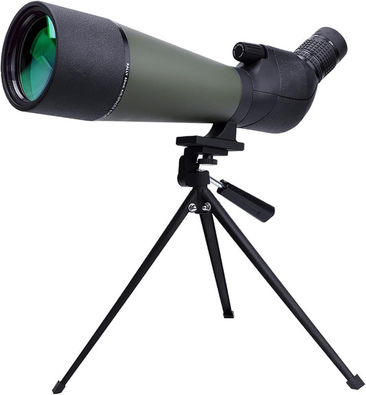 20-60 x 80 monoculair IPX6 waterdicht, hoge vergroting, HD glinsterend nachtzicht, BAK4+FMC groene film, vogelobservatie, richtkijker