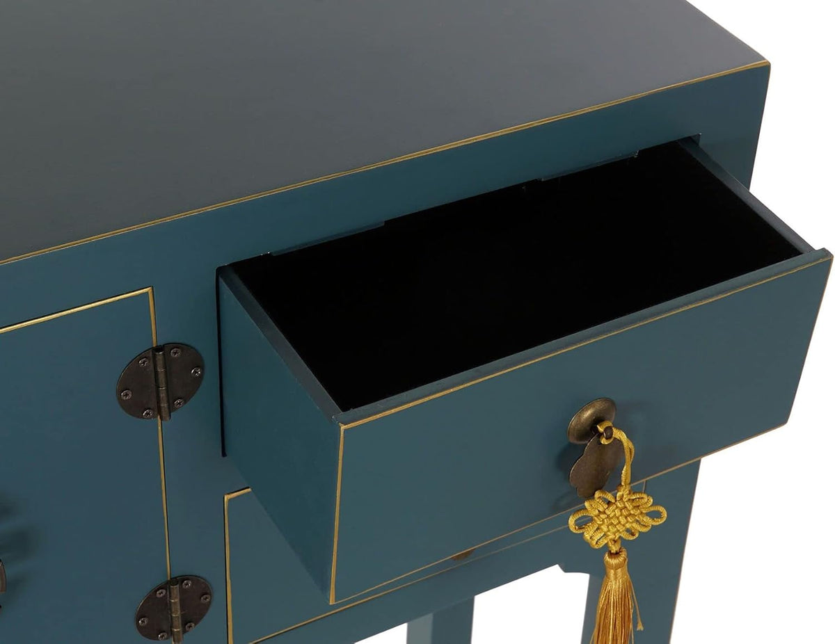 DRW Console sparren 63 x 26 x 83 Oosters blauw