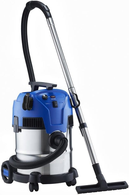 Nilfisk Multi II 22L Inox Stof- en waterzuiger voor huis, tuin en auto - krachtige nat- en droogzuiger voor binnen en buiten (1200 W)