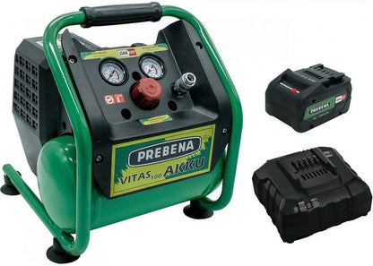 Prebena Vitas 100-accu compressor 18 V 5 l 8 bar CAS + 1 x accu 5,5 Ah