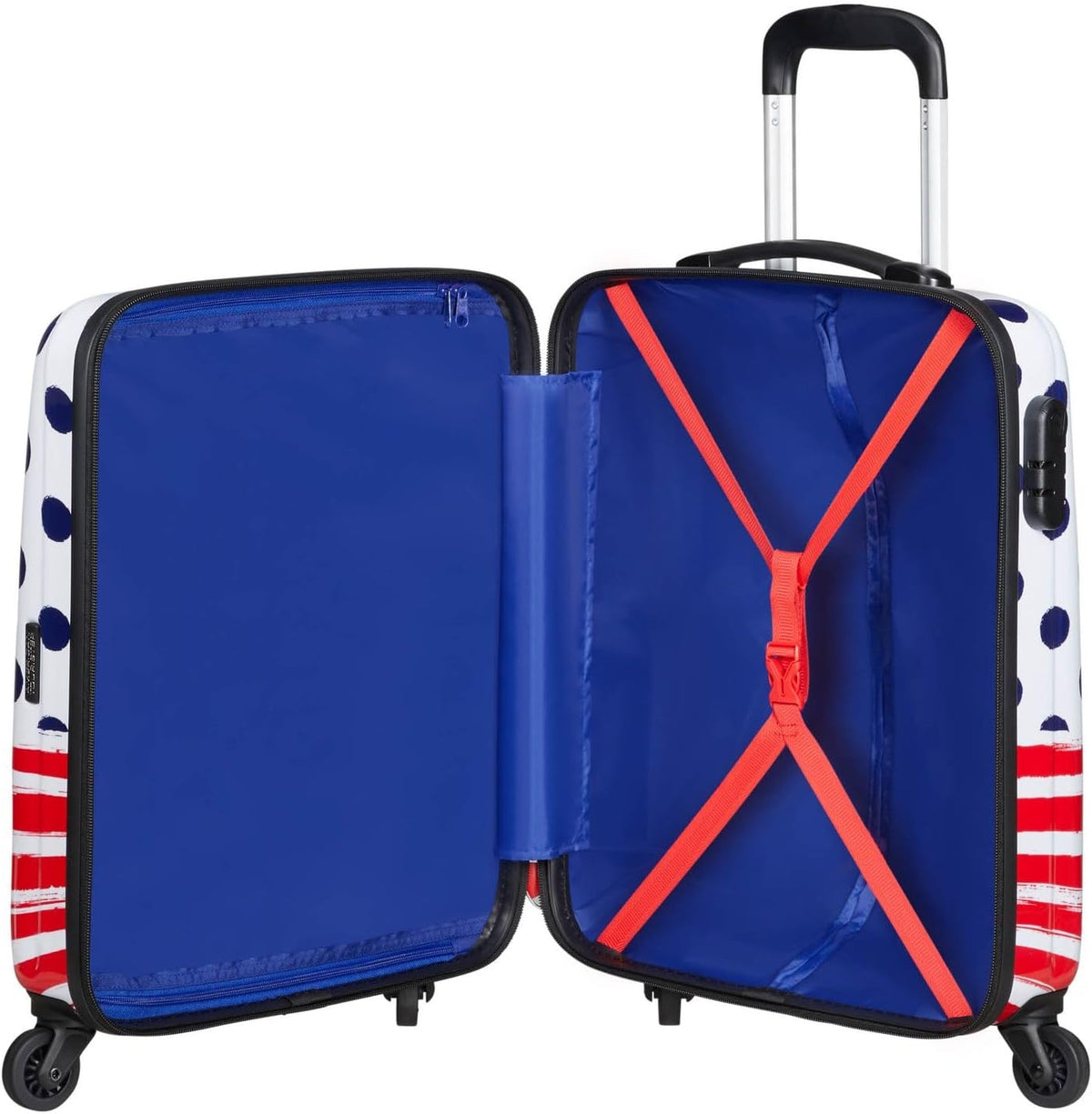 American Tourist Disney Legends - Spinner S, Children's Bagage, 55 cm, 36 L, veelkleurige (Mikcey Blue Dots)