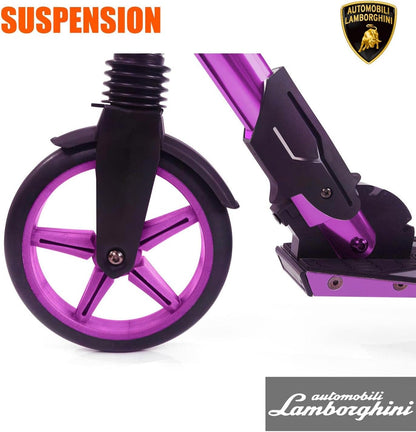 Lamborghini Kick Scooters voor kinderen van 8-12 jaar, premium kinderstep met opvouwbaar aluminium frame en verstelbaar stuur