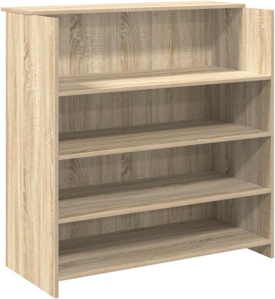 vidaXL Reception desk 100x50x103.5 cm wood white, reception desk, office reception, check-out desk, salon reception, reception bar, hotel reception