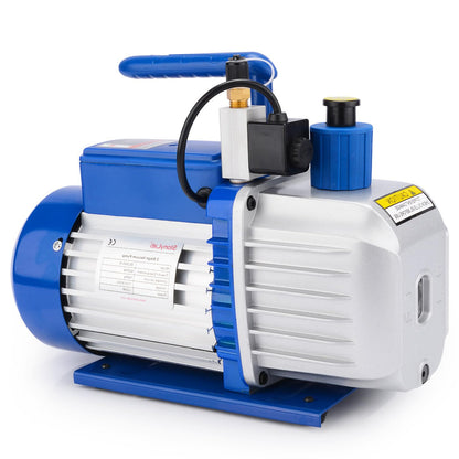Vacuümpomp – Rotary Pomp – Olievacuum – 2-Traps Pomp – HVAC Pomp – Compact Ontgassen – 4,5 CFM Luchtsnelheid – 10-15 Pa Ultiem Vacuüm