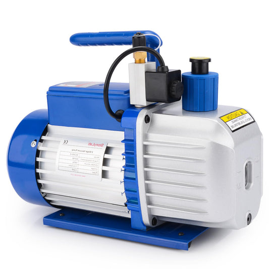 Vacuümpomp – Rotary Pomp – Olievacuum – 2-Traps Pomp – HVAC Pomp – Compact Ontgassen – 4,5 CFM Luchtsnelheid – 10-15 Pa Ultiem Vacuüm