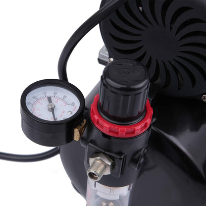 Airbrush Compressor – Olievrije Compressor – Pomp – Luchtcompressor – Spuitpomp – Stil Geluidsniveau – 3L Tank Met Koelventilator