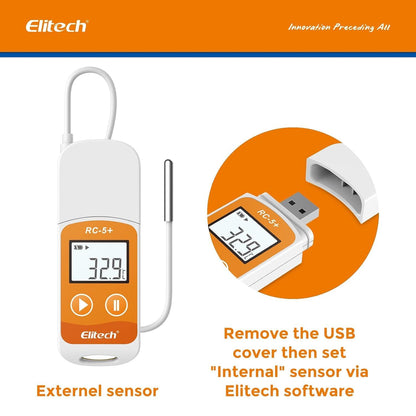 litech RC-5+ TE PDF USB temperatuur-datalogger herbruikbare recorder 32000 punten hoge nauwkeurigheid 5pack