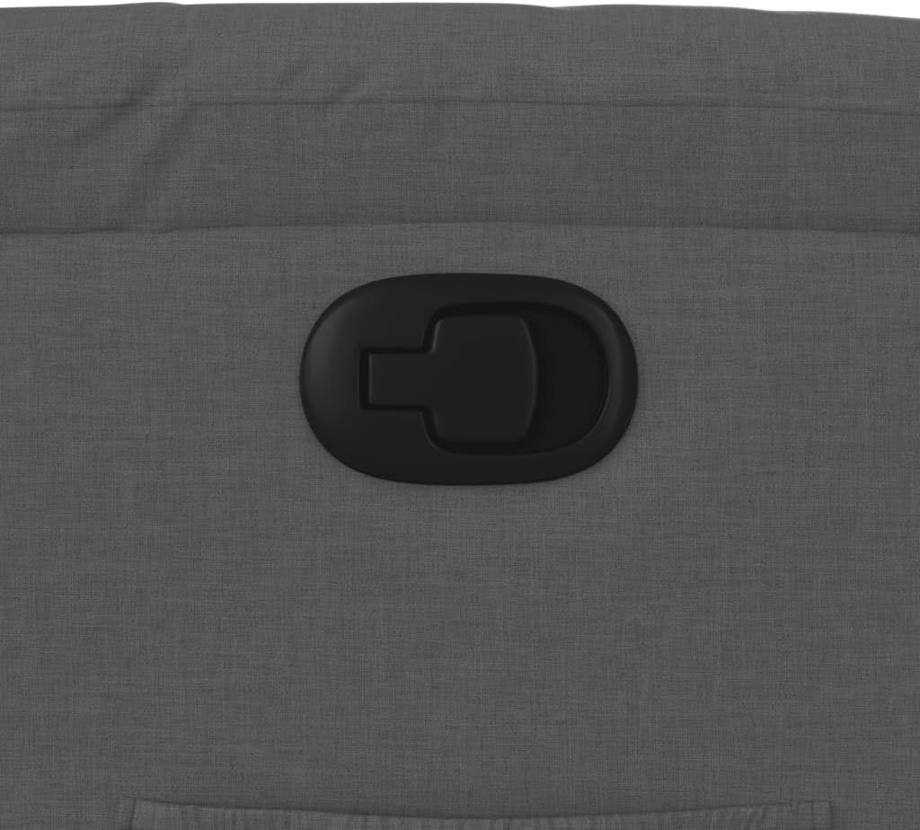 Model 373463 Rugleuning van donkergrijze stof, woonkamerstoel, fauteuil, relaxstoel, slaapkamerstoel - QUORE