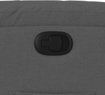 Model 373463 Rugleuning van donkergrijze stof, woonkamerstoel, fauteuil, relaxstoel, slaapkamerstoel - QUORE
