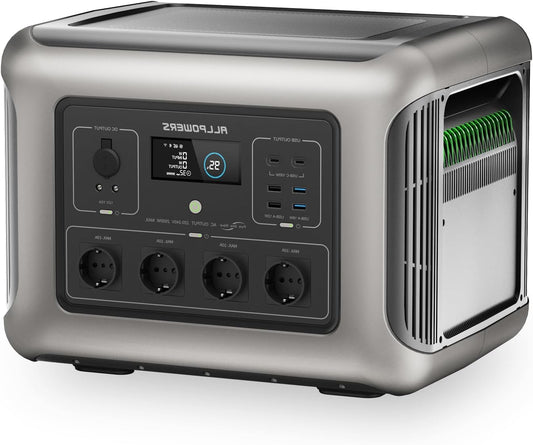 Draagbare Powerstation – Noodstroomgenerator – Zonne-energiecentrale – Mobiele Energieopslag – Outdoor Accu – 2016 Wh LiFePO4 Batterij – Snel Opladen in 1 Uur - QUORE