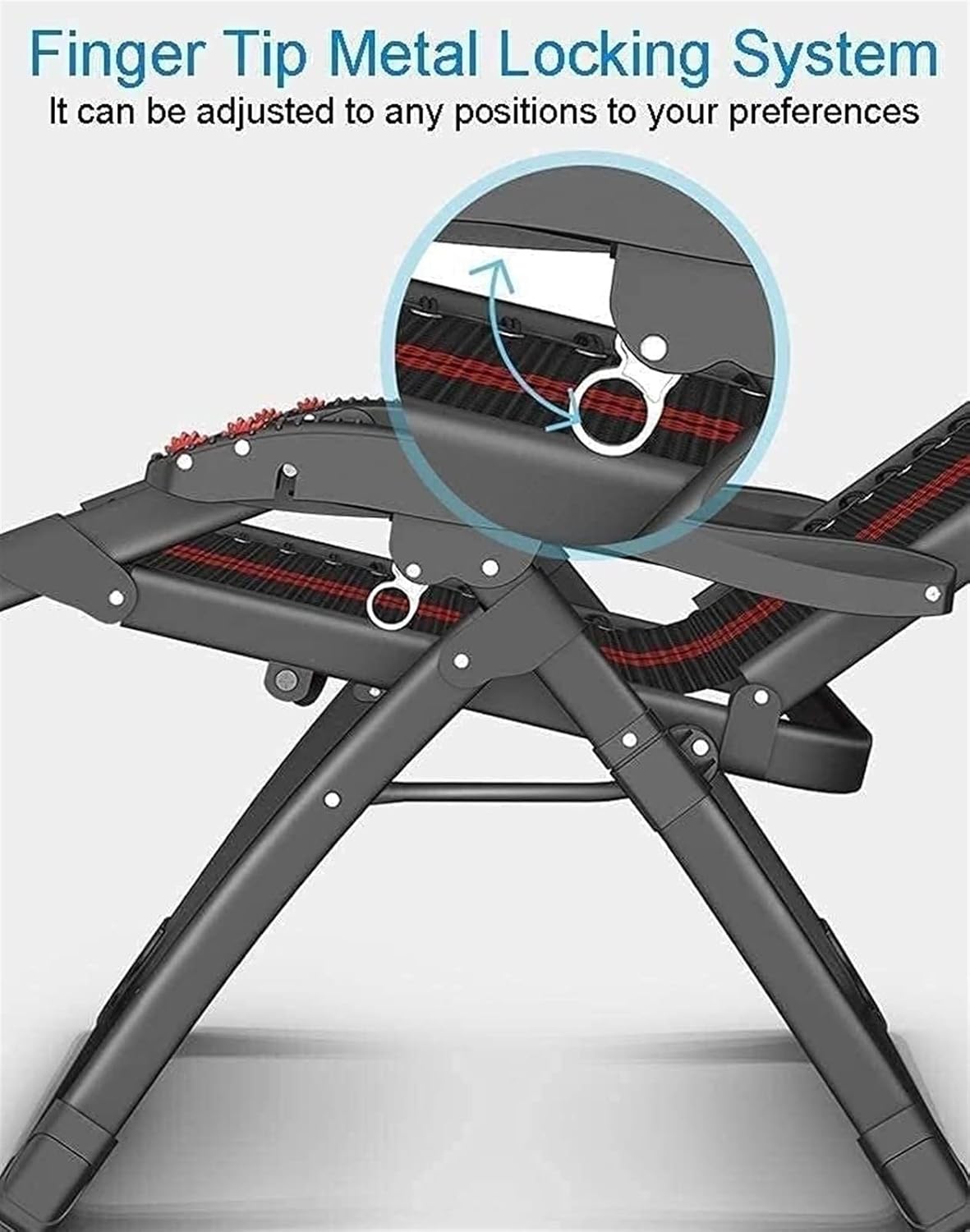 Folding Chair Sun Loungers Recliner Outdoor Chair,Garden Rocking Chair Relaxing Chair,Deck Chair,Cushion Covers Armchair - QUORE