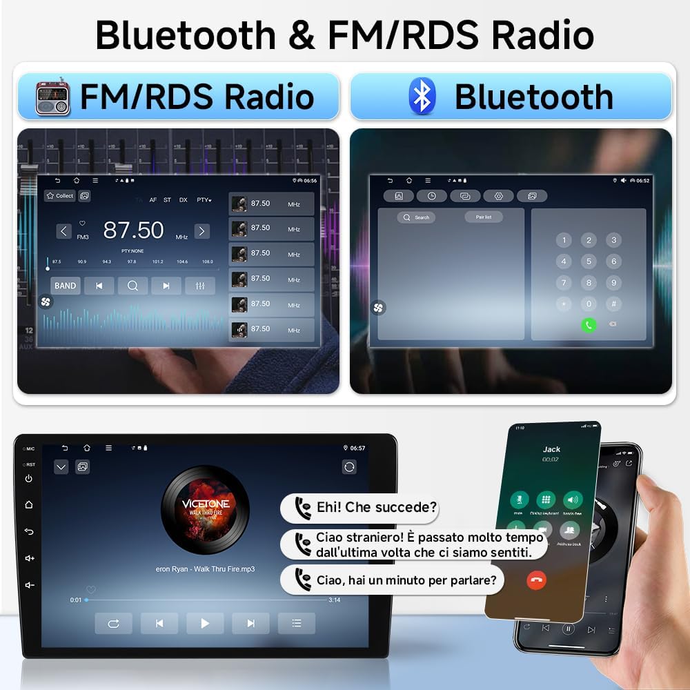 Autoradio voor Renault Megane III 2009-2015 Android 15 Car Stereo 4 + 64GB Wireless Carplay 9 inch touchscreen GPS-navigatie Bluetooth 5.4, WiFi 6.0, DSP, Dual USB