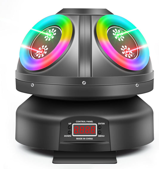 Disco Light Party Light, T100 Moving Head, LED RGB Licht DJ Projector Muziek Gecontroleerde DJ Disco Lichten, DMX Effect Spotlight, Voor KTV Familie Reünie Bruiloft Verjaardag Halloween