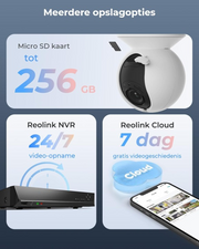 Beveiligingscamera - Wifi-beveiligingscamera - Camerabewaking - Draadloos - voor Buiten - 2.4 & 5GHz - 5MP - CCTV-camera - met AI-detectie van Mens - Huisdier - Automatisch Volgen - 3x Optische Zoom - Oudere Huisdieren - Tweerichtingsgeluid - Wit