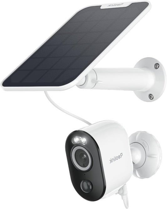 Beveiligingscamera Draadloze Camera Buiten Camera Met Nachtzicht Veiligheidscamera Beveiliging – 5MP HD Beeld – Zonnepaneel Met Oplaadbare Batterij