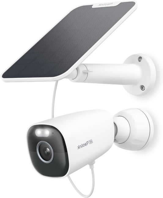 Draadloze Beveiligingscamera – Buiten Camera – Wifi Camera – Batterij Camera – Zonnepaneel Camera – 4K 8MP Resolutie – Kleuren Nachtzicht & Smart Detectie