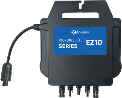 APsystems® Microomvormer EZ1D 1800W incl. geïntegreerd WLAN & Bluetooth en VDE-relais, plug & play ideaal voor balkonkrachtcentrale (met aansluitkabel)