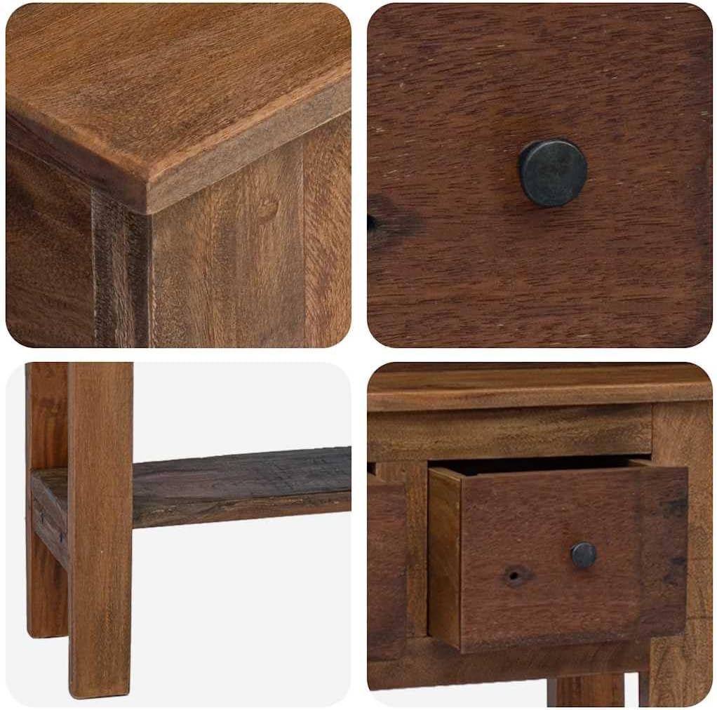 vidaXL Recycled Wood Wall Table Solid Table Console Table Side Table