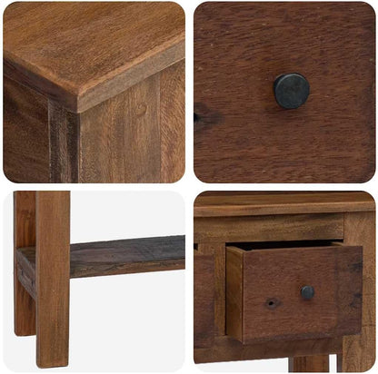 vidaXL Recycled Wood Wall Table Solid Table Console Table Side Table
