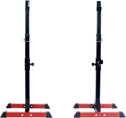 ISE Squat Rack Dumbbell Stand for Home, 6 Height Adjustable Dumbbell Holder, Bench Press Barbell Shelf, Powder Coated Steel Stand, Max. 200 kg Load Capacity, SY-RK1001 - QUORE