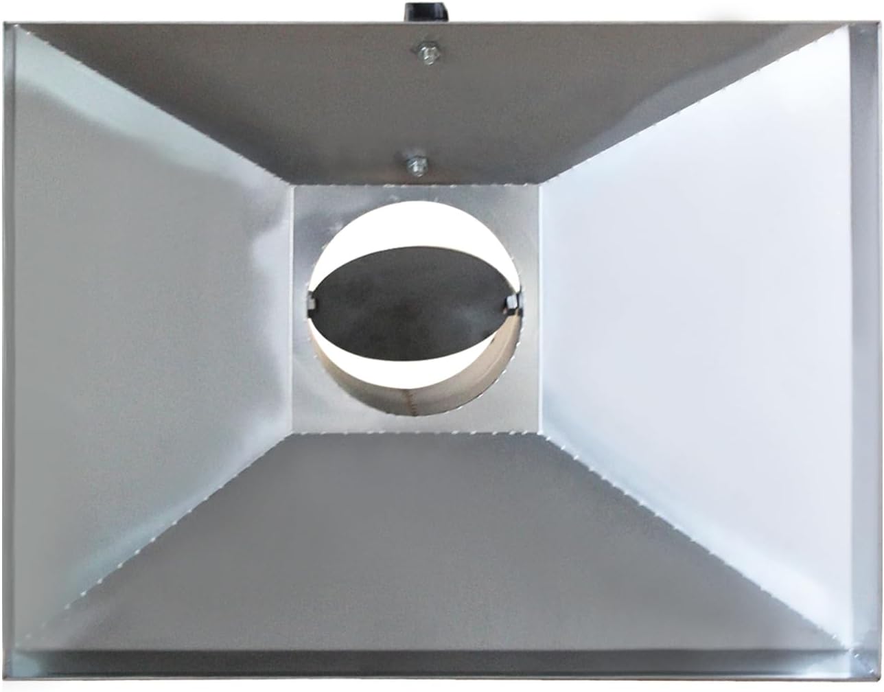 Afzuigkap Roestvrij Staal – Lasrookafzuiging – Lasdampafzuiging – Soldeerrookafzuiging – Werkplaats Afzuiging – 400 x 300 mm – Inlaatdiameter 110 mm