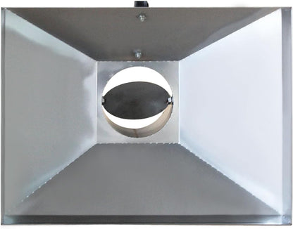 Afzuigkap roestvrij staal voor lassen mobiele afzuiger lasdampafzuiging werkplaats soldeerrook ventilator lasrookafzuiging soldeerdamp afzuiger industriele afzuiging (L500mm W500mm ID110mm)