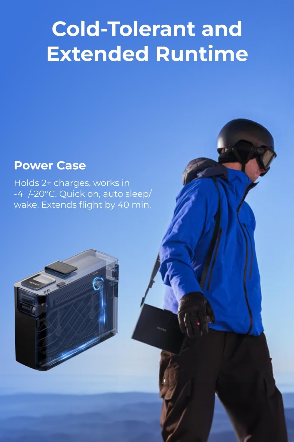 Powercase – Accubescherming – Externe Batterij – Oplaadhoes – Batterijcase – Geschikt Voor Koud Weer – Snel Opladen & Instant Wake-Up