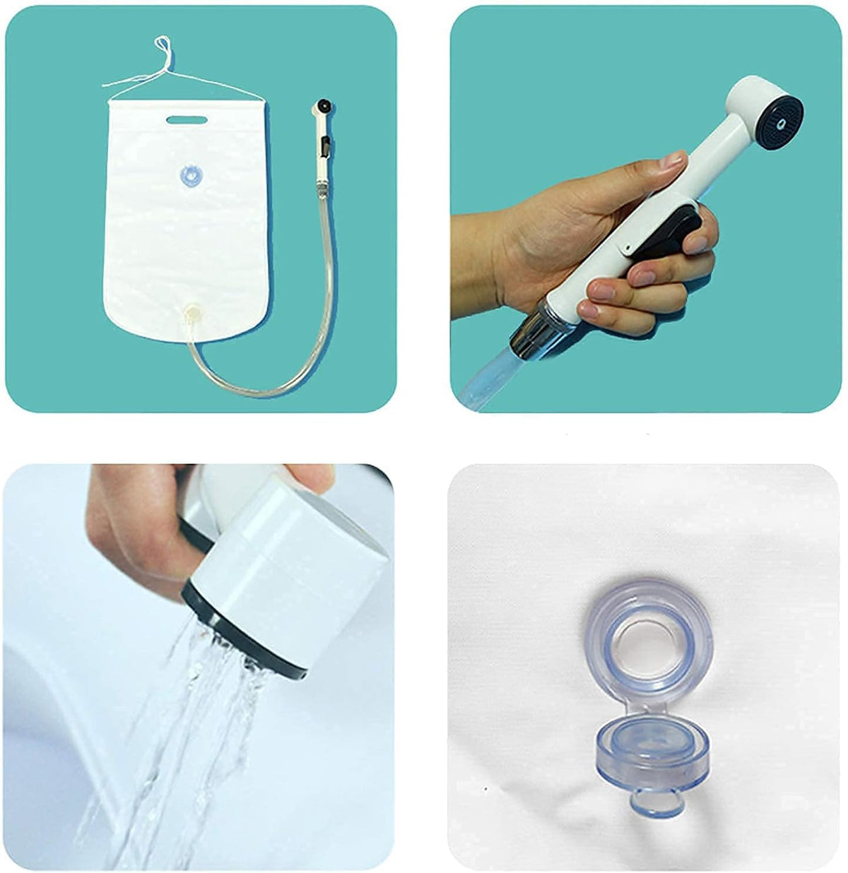 Opblaasbare badkuip douche bad wastafel kit voor ouderen, gehandicapten, senioren, bedlegerige patiënten, gehandicapten, bad in bed. met uitstekende uitademing en ontlaat samen luchtpomp