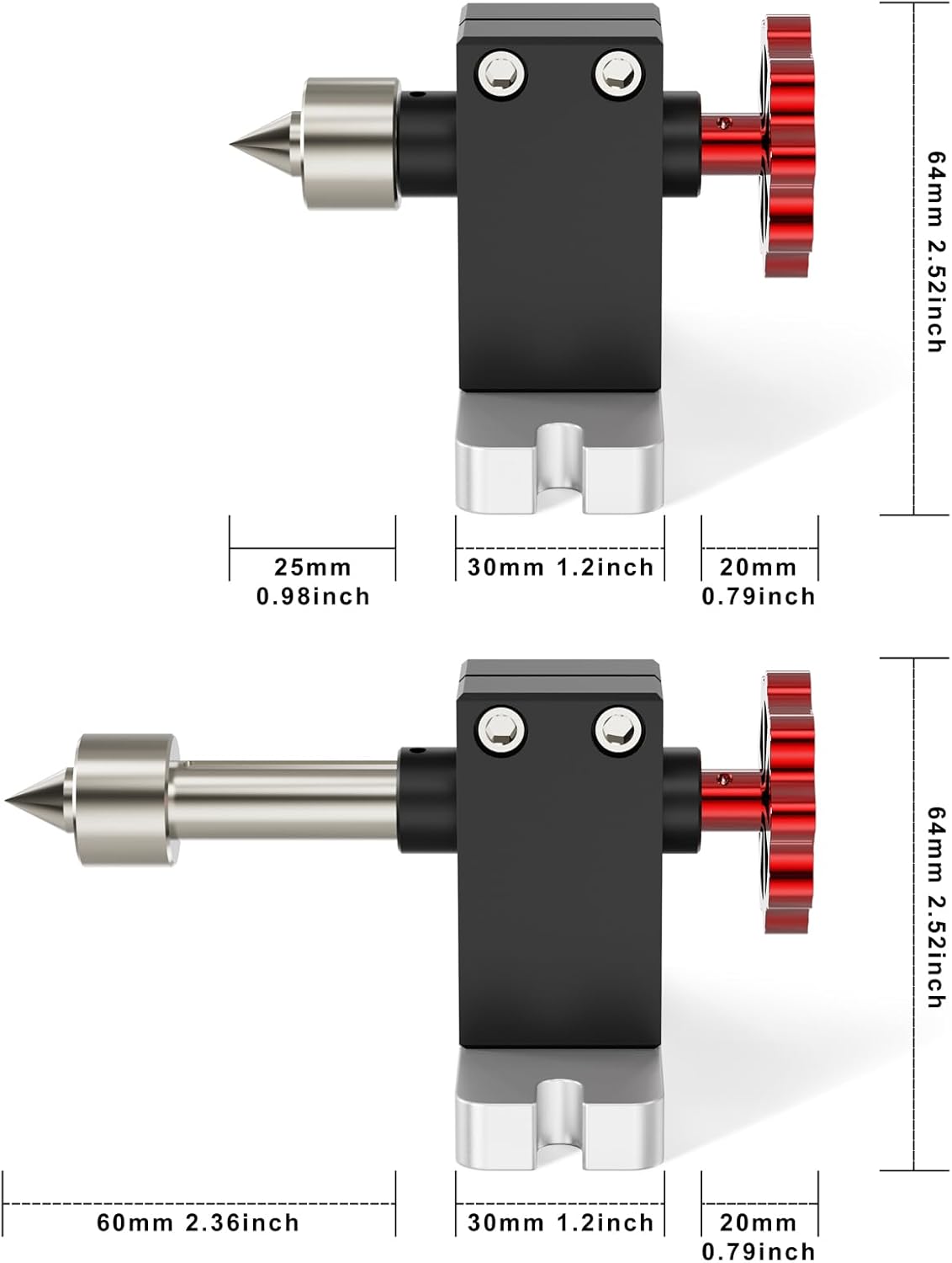 Twotrees Rotatiemodule Kit 4 Assen CNC voor TTC450 TTC450 Pro Graveermachine Rotatieashouder 4 mm - 60 mm Spandiameter 4:1 Spankop