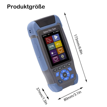OTDR-Meetapparaat Vezel Optisch Kabel 9-in-1 Multifunctioneel 1310/1550nm 24/22dB 60KM Tijddomein Reflectometer VFL OPM OLS