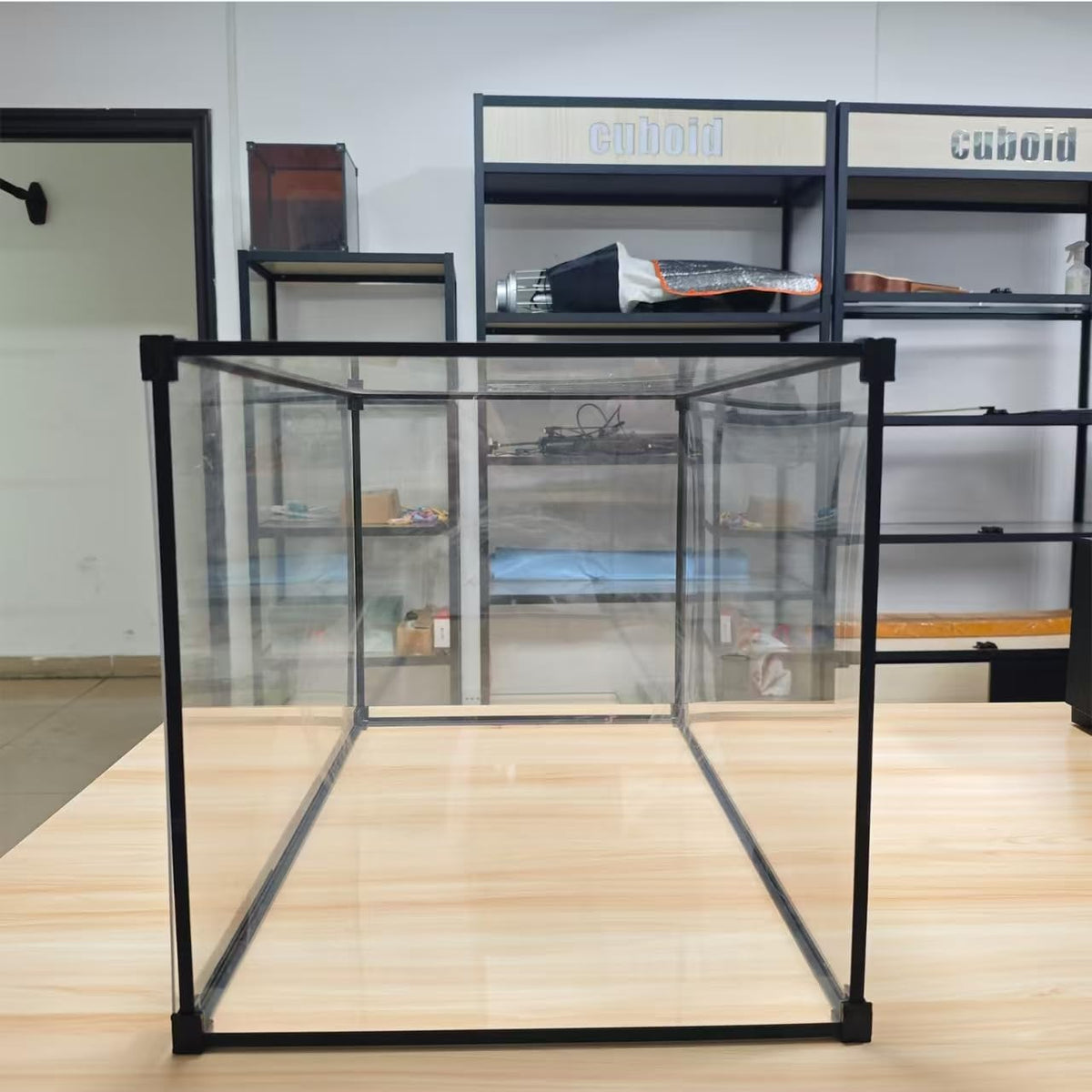 Acryl vitrinekast, transparant stapelbare vitrine, verzamelkast stofdichte zelfmontage met deur voor speelgoedfiguren, modelauto's, verzamelfiguren, collectie (55x30x30cm)