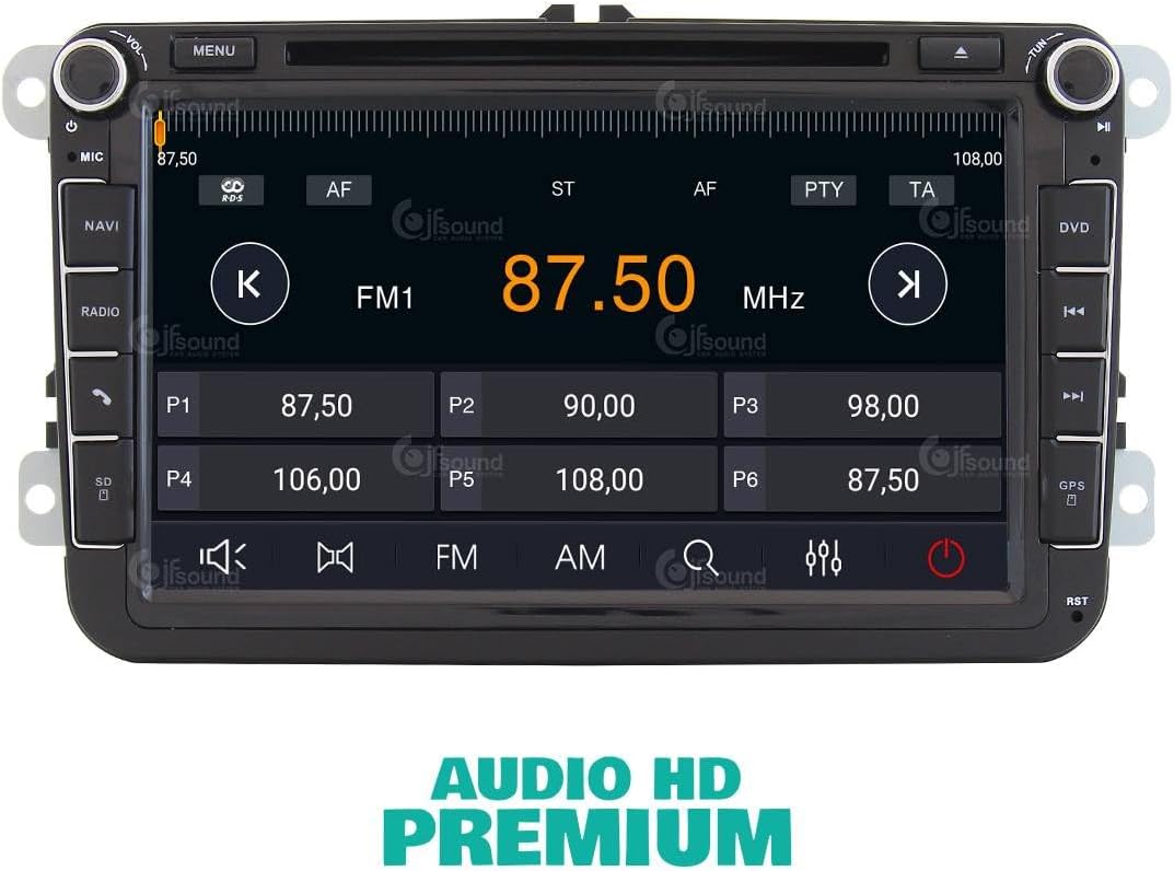 Autoradio Volkswagen Golf Sharan Tiguan – Multimedia Systeem – Infotainment – Navigatie Systeem – Touchscreen Radio – 8 Inch Scherm – 8-Core Processor – Apple CarPlay & Android Auto