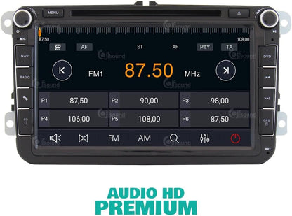 Autoradio Volkswagen Golf Sharan Tiguan – Multimedia Systeem – Infotainment – Navigatie Systeem – Touchscreen Radio – 8 Inch Scherm – 8-Core Processor – Apple CarPlay & Android Auto