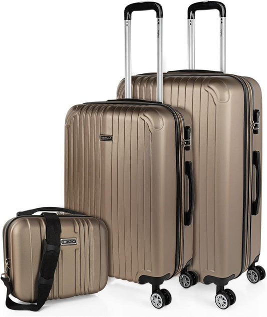 ITACA - Valises. Lot de Valise Rigides 4 Roulettes - Valise Grande Taille, Valise soute Avion, Bagages pour Voyages.Ensemble Valise Voyage. Verrouillage à Combinaison